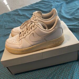 Nike Air Force Ones Size 9 White Sneakers